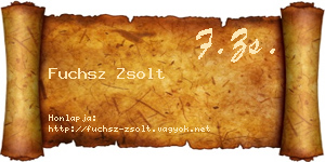 Fuchsz Zsolt névjegykártya